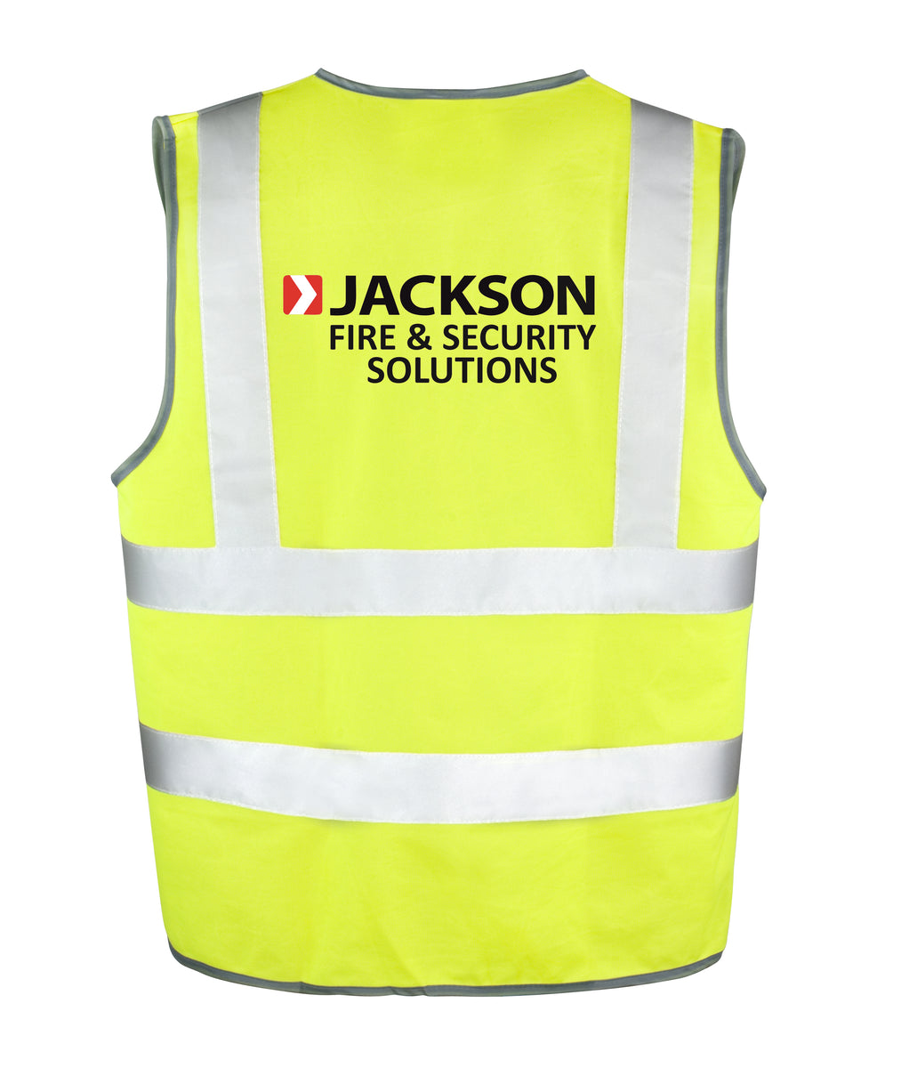 Jackson Fire & Security Hi-Vis Waistcoat – Uniformity Clothing